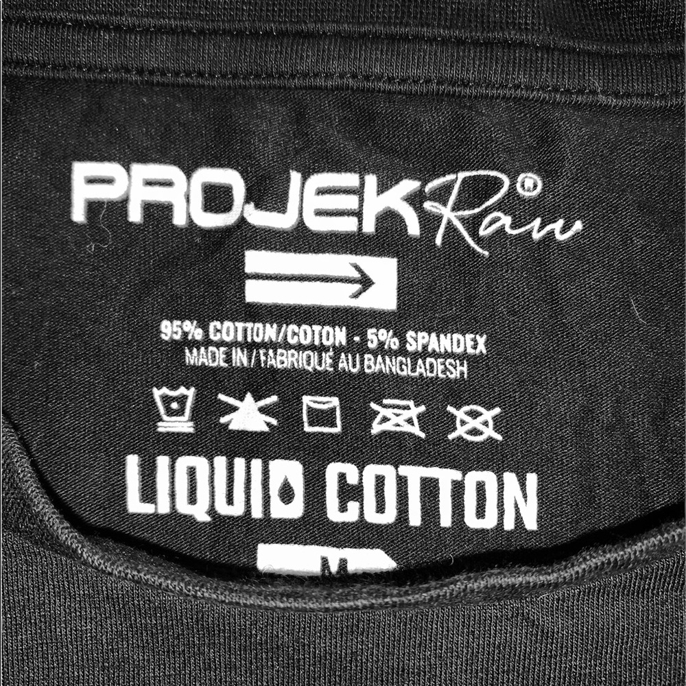(Projek Raw) Black (Sport) T-shirt sz M